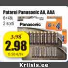 Patarei Panasonic AA, AAA