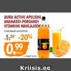 Allahindlus - AURA ACTIVE APELSINIANANASSI-PORGANDI

VITAMIINI MAHLAJOOK 1,5 L 