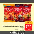 Allahindlus - Tortilla krõpsud Santa Maria, 185 g*