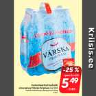 Karboniseeritud looduslik
mineraalvesi Värska Originaal, 6 x 1,5 l