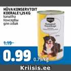 Allahindlus - HÜVA KONSERVTOIT KOERALE 1,25 KG