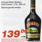 Allahindlus - Iirimaa liköör Baileys Irish Cream