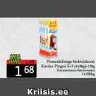 Allahindlus - Piimatäidisega biskviitkook Kinder Pingui 3+1 