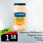 Allahindlus - Majonees Hellmann´s Original 420 ml