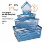 Набор пласммассовых корзин 5шт
