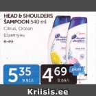 HEAD&SHOULDERS ŠAMPOON 540 ML