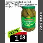 Консервированные
огурцы