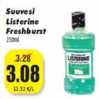 Жидкостью для полоскания рта
Listerine
Freshburst
250мл