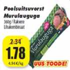 Полукопченая колбаса Murulauguga
360г / Rakvere
Lihakombinaat