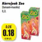 Allahindlus - Kõrrejook Zoo
(banaani-maasika)
0,2L