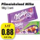 Piimašokolaad Milka
100g / 2 sorti