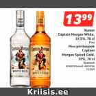 Allahindlus - Rumm
Captain Morgan White,
37,5%, 70 cl; Muu piiritusjook
Captain
Morgan Spiced Gold,
35%, 70 cl
