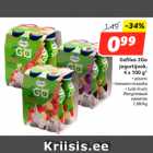 Gefilus 2Go
jogurtijook,
4 x 100 g*