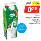 Allahindlus - Gefilus
täispiimast keefir,
3,5%, 1 kg