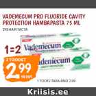 Allahindlus - VADEMECUM PRO FLUORIDE CAVITY 
PROTECTION HAMBAPASTA 75 ML  
