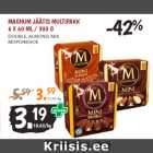Allahindlus - MAGNUM JÄÄTIS MULTIPAKK 
6 X 60 ML / 300 G