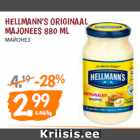 HELLMANN’S ORIGINAAL 
MAJONEES 880 ML
