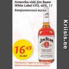 Allahindlus - Ameerika viski Beam White Label 4YO