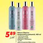 Allahindlus - Natura Siberica
šampoonid ja palsamid, 400 ml