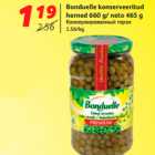 Allahindlus - Bonduelle konserveeritud
herned 660 g/ neto 465 g