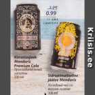 Karastusjook Mondariz Premium Cola 330 ml; Sidrunimaitseline jäätee Mondariz 330 ml