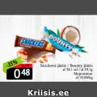 Snickersi jäätis / Bounty jäätis

