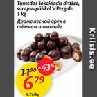 Allahindlus - Tumedas šokolaadis dražee, sarapuupähkel V.Pergale, 1 kg