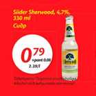 Allahindlus - Siider Sherwood, 4,7%, 330 ml