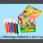 Магазин:Hüper Rimi,Скидка:Фломастеры, 12 цветов / 2,29