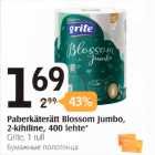 Paberkäterätt Blossom Jumbo, 2-kihiline, 400 lehte*