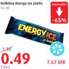 Allahindlus - Balbiino Energy Ice jäätis