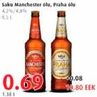 Allahindlus - Saku Manchester õlu,Praha õlu