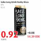 Alkohol - Saku Long Drink Funky Disco