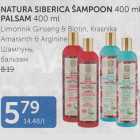 NATURA SIBERICA ŠAMPOON 400 ml, PALSAM 400 ml