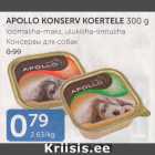 Allahindlus - APOLLO KONSERV KOERTELE 300 G