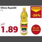 Магазин:Comarket,Скидка:Рапсовое масло Olivia 1 L