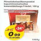 Piimašokolladikompvekid kaputšiinomaitselise kreemitäidisega Friedel