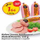 Kolme juustu keeduvorst Maks&Moorits