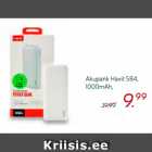 Akupank Havit 584,
1000mAh