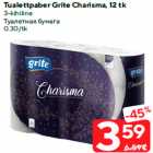 Allahindlus - Tualettpaber Grite Charisma, 12 tk

