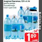 Joogivesi Saaremaa, 1,5 l x 6 tk

