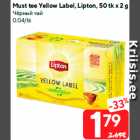 Allahindlus - Must tee Yellow Label, Lipton, 50 tk x 2 g
