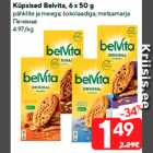 Allahindlus - Küpsised Belvita, 6 x 50 g
