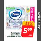 Tualettpaber
Zewa Deluxe
Pure White, 24 rulli