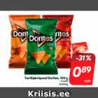 Магазин:Hüper Rimi, Rimi, Mini Rimi,Скидка:Чипсы Tortilla Doritos, 100 г