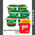 Магазин:Hüper Rimi, Rimi, Mini Rimi,Скидка:Йогурт Activia, 4х120 г