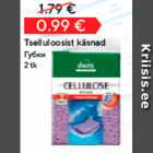 Tselluloosist käsnad,

2 tk