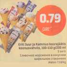 eriti Suur ja rammus koorejäätis koonusvahvlis, 100-110 g/200 ml