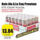Allahindlus - Hele õlu A.Le Coq Premium