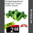 Värsked hapendatud
kurgid 1kg 